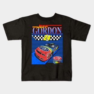 Jeff Gordon Dupont Vintage Nascar Design Kids T-Shirt